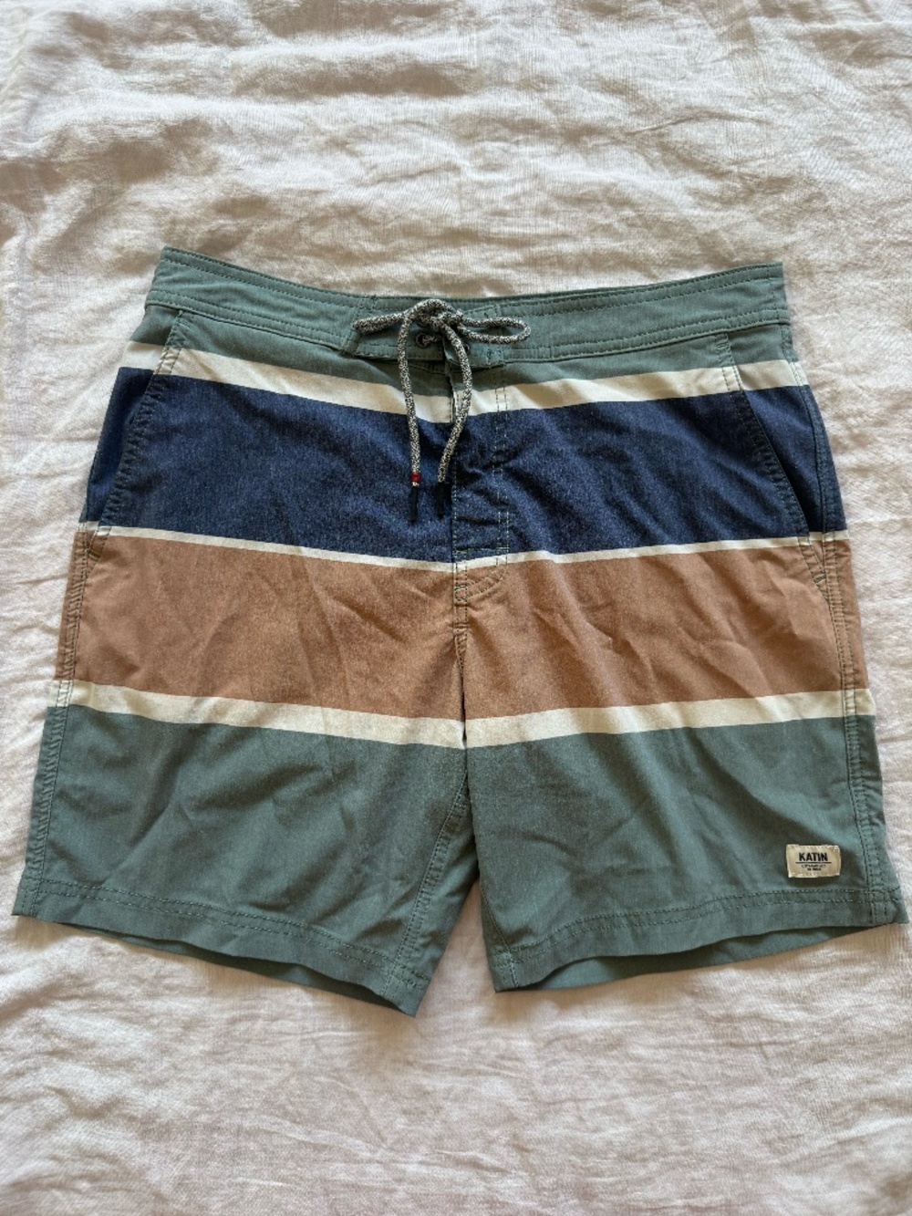 Katin Men’s Striped Board Shorts Swim Trunks Size 30